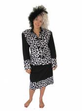 Ladies Handmade Cruella De Ville 101 Dalmations Costume Size 10 - 14